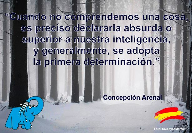 Cuando no comprendemos una cosa, es preciso declararla absurda o superior a nuestra inteligencia, y generalmente, se adopta la primera determinación.